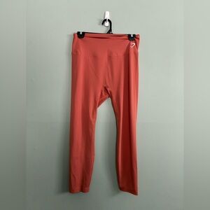 Gymshark Women’s Orange Athletic Workout 7/8 Leggings Sz XL